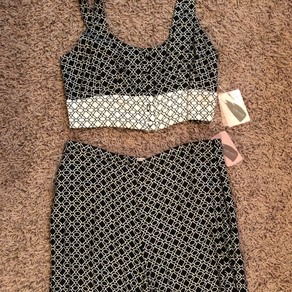 Forever 21 Matching Pant and Top Set